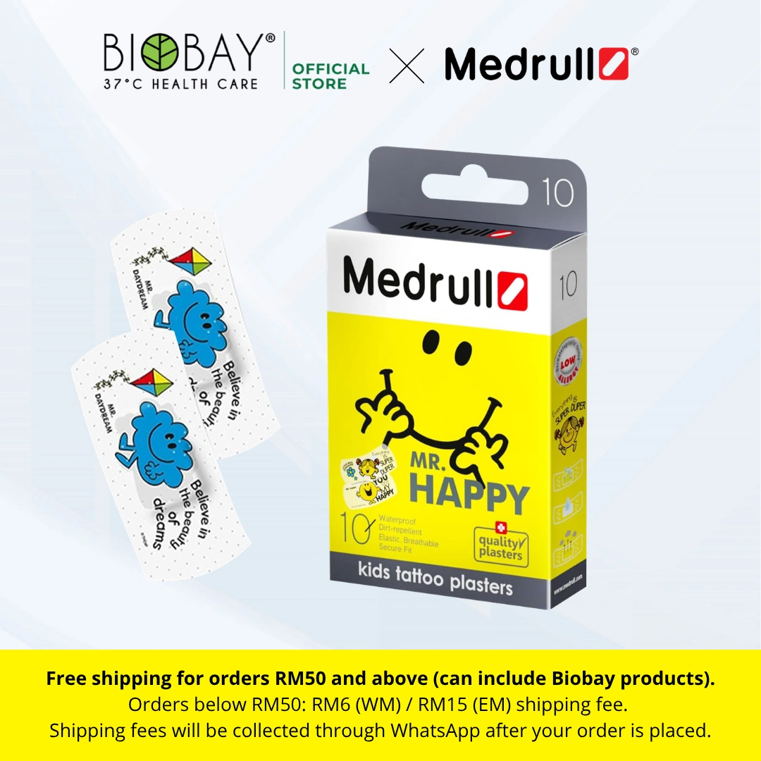 Medrull Transparent Waterproof Plaster Mr Happy (10 pieces)
