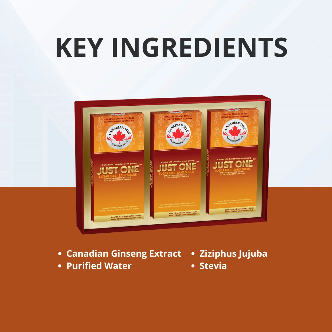 Canadian Vita® Just One Sugar Free Canadian Ginseng Extract (30's)