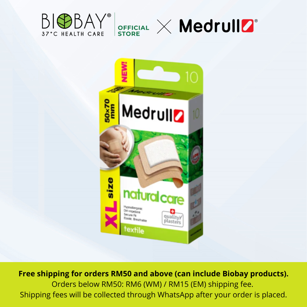 Medrull Natural Care Plasters | XL Size (10 pieces)
