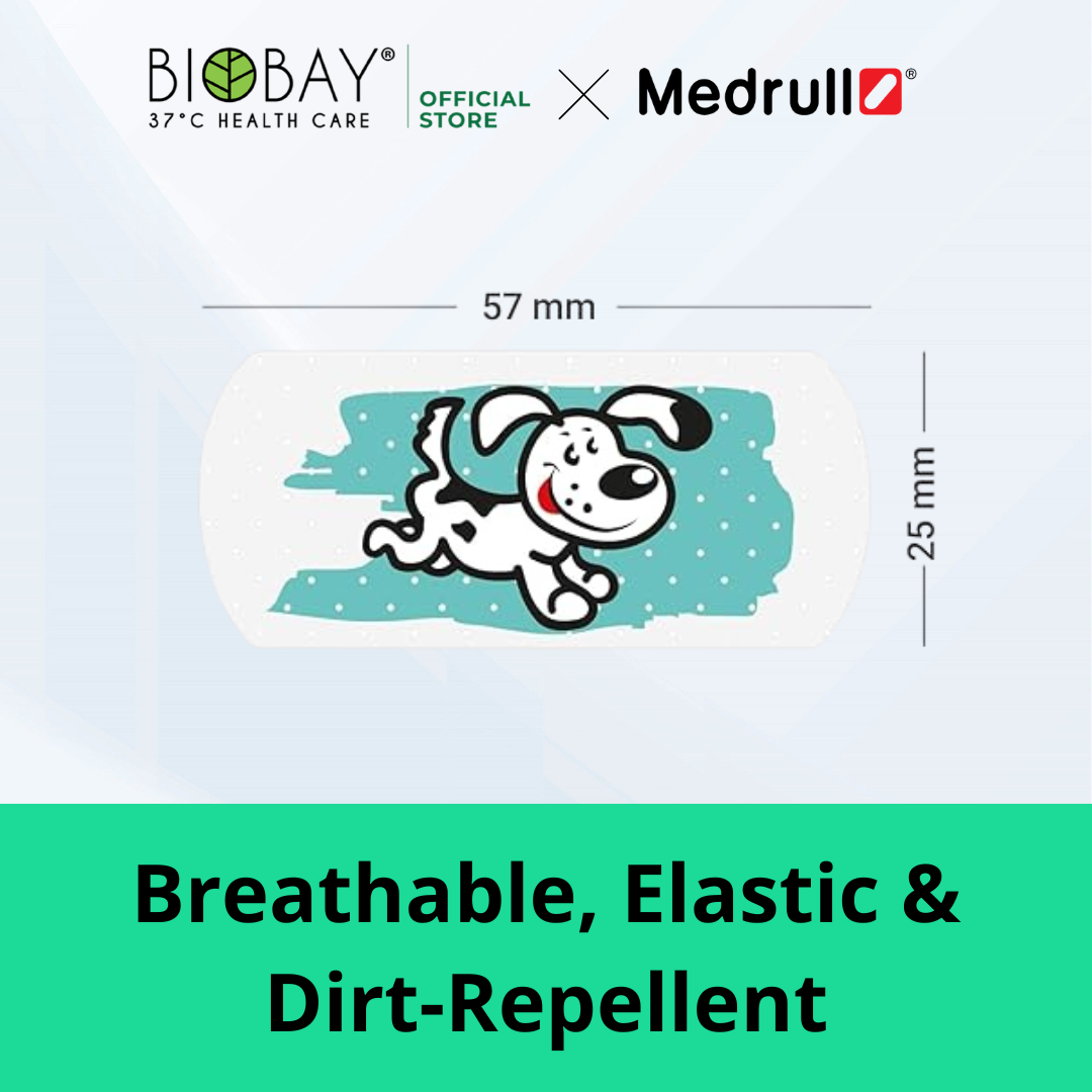 Medrull Waterproof Transparent Sterile Plaster Tattoo Mimi Kids (10 Pieces)