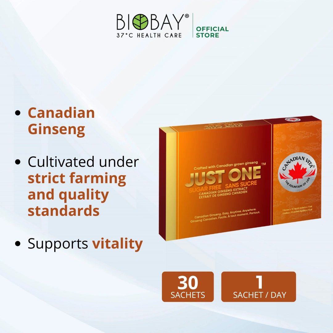 Canadian Vita® Just One Sugar Free Canadian Ginseng Extract (30's)