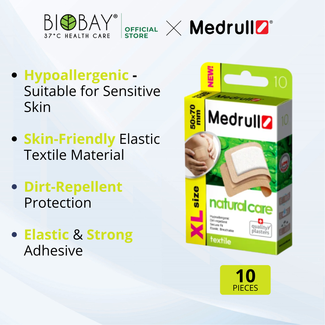 Medrull Natural Care Plasters | XL Size (10 pieces)